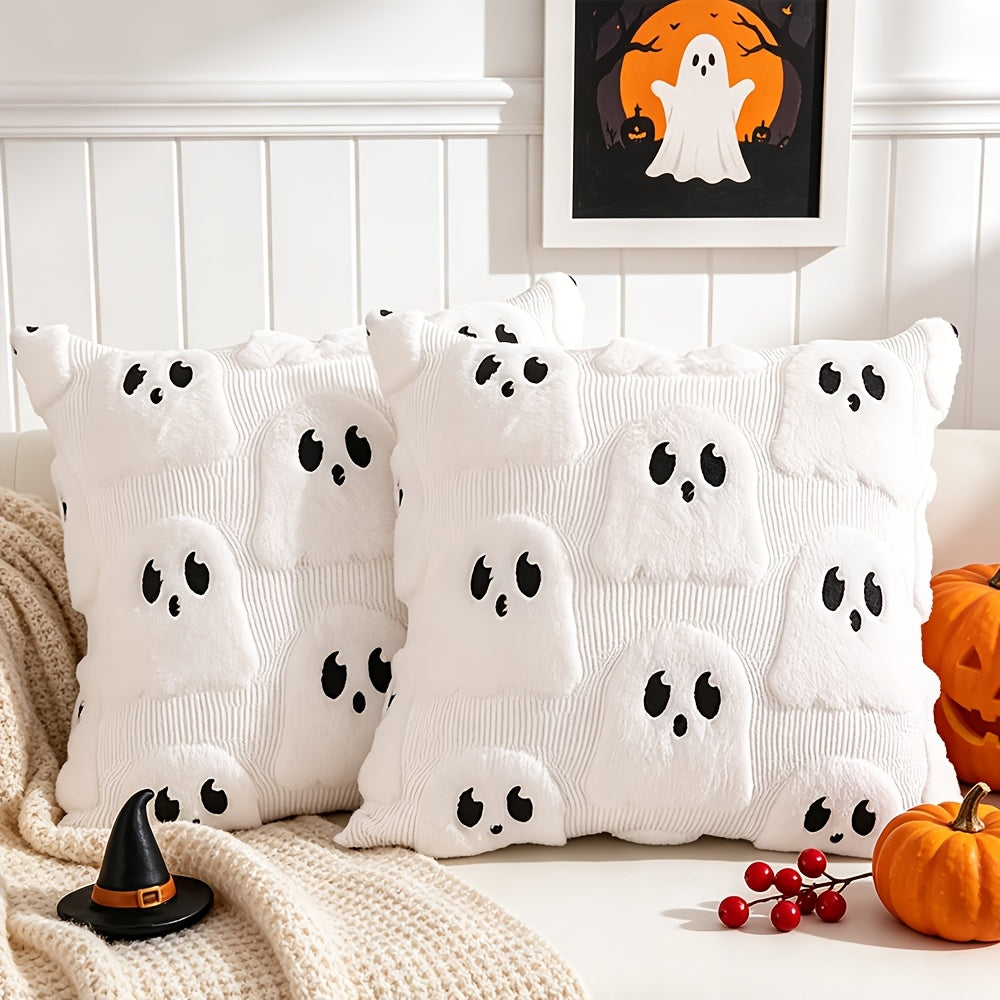 Ghost Pillow Covers Set - Halloween Throw Pillow Décor