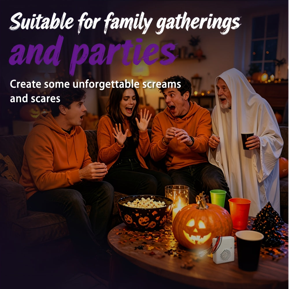 Scary sound effects machine for pumpkin and skull decorations