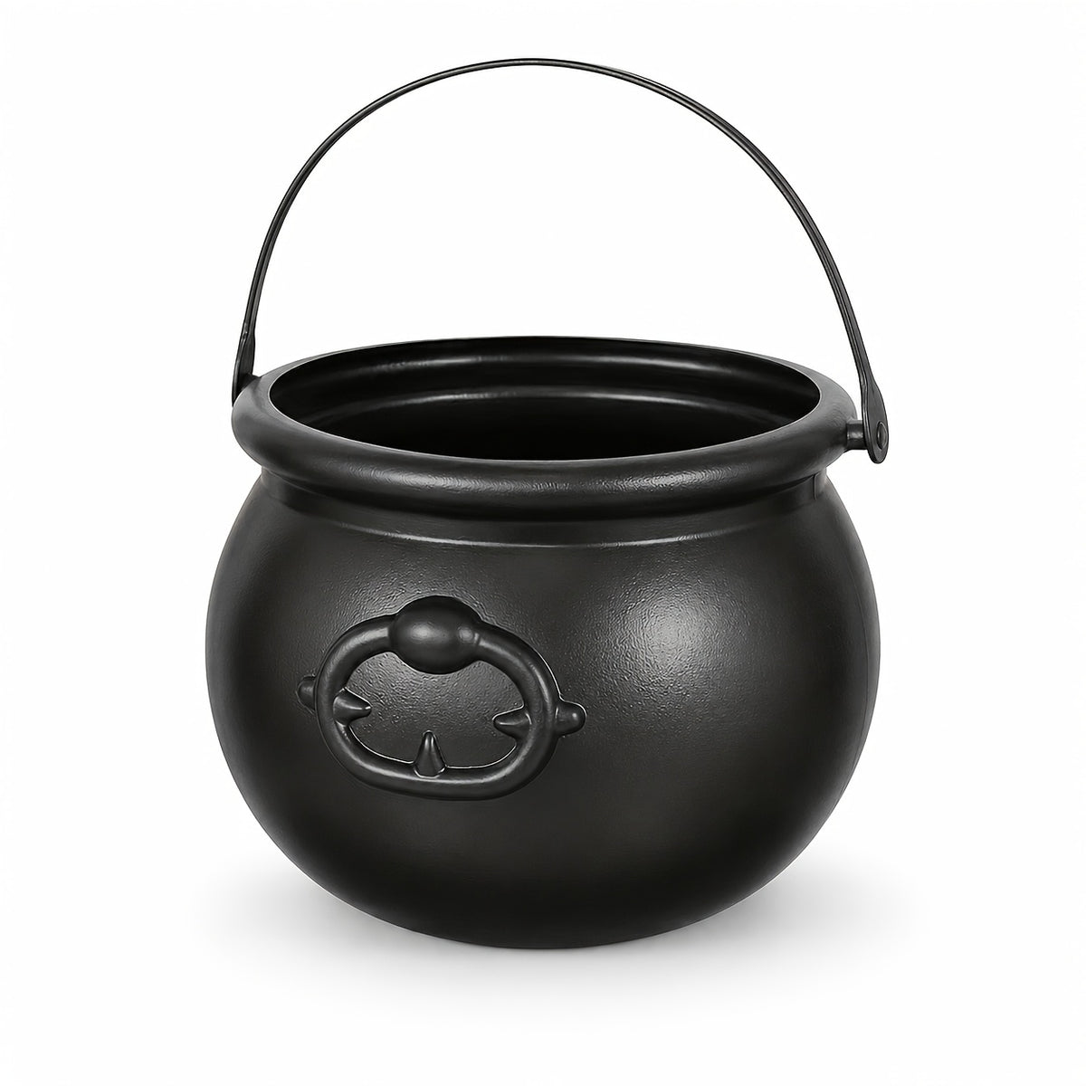Black Halloween Witch Cauldron Bowl - Indoor Party & Candy Bucket Decor