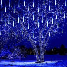 Close-up of the falling-star icicle effect from the meteor shower lights