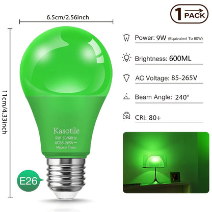 A19 LED Color Light Bulb - E26/E27 Holiday Party Lighting