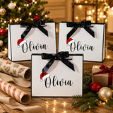 Paper gift bag handle fixed with a T-shaped buckle