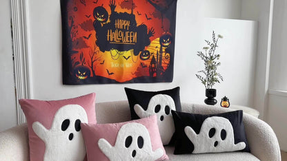 Ghost Pillow Cover - Halloween Throw Pillow Décor