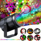 Close product view of the rotating Christmas projection light