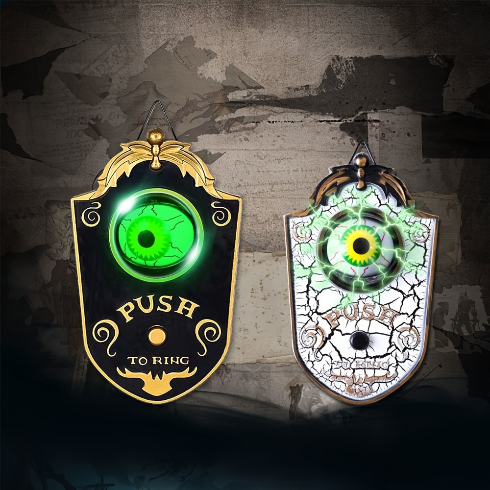 Halloween prank doorbell prop with luminous finish
