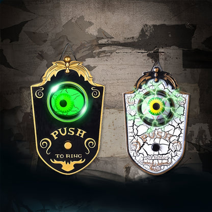 Halloween prank doorbell prop with luminous finish