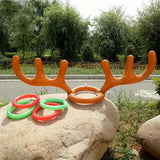 Reindeer Ring Toss Game, Inflatable Antler Christmas Party Game, Ages 3 Plus
