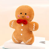 Soft gingerbread man plush in light brown