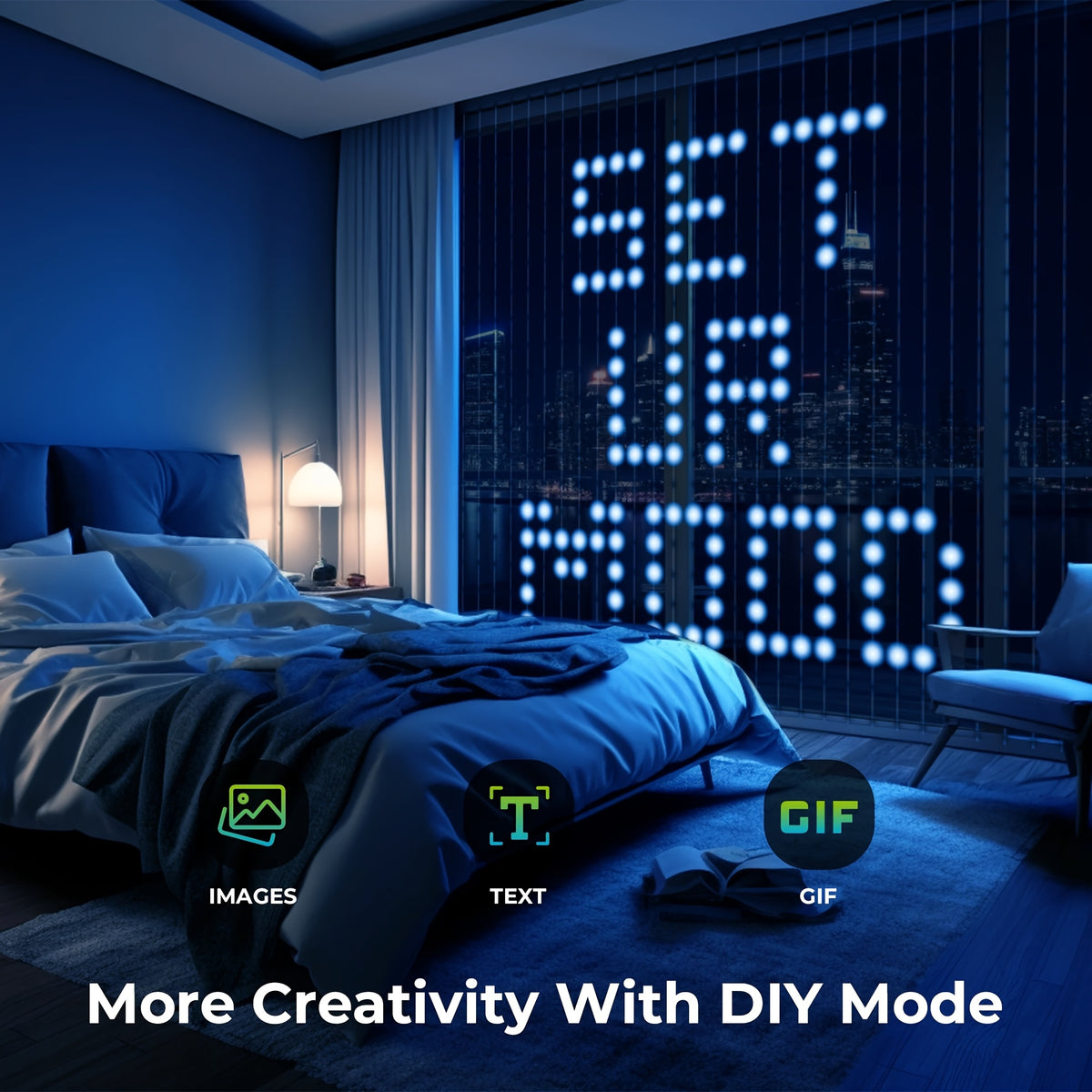 Smart LED curtain lights, photo 12