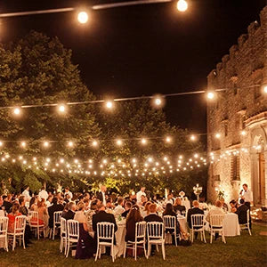 Solar G40 String Lights – 100 Ft Waterproof Outdoor Patio & Garden Lights