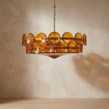 Aube Chandeliers for Dining Room, Milk White Glass Chandelier, Hand-Finished Shades