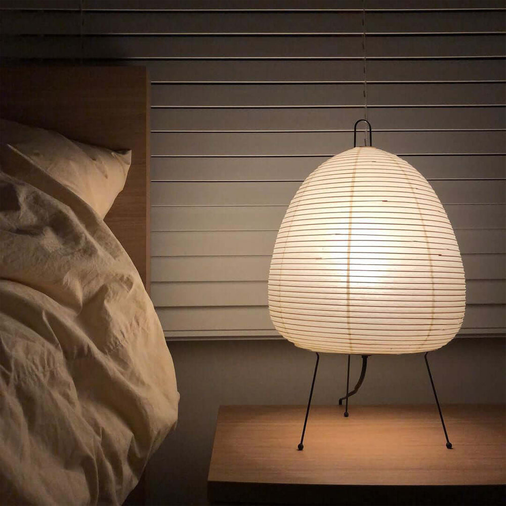 Kotori Rice Paper Lantern Table Lamp, Handmade Washi Shade, Plug-In, 8 Sizes