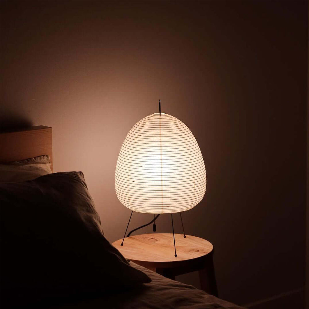 Kotori Rice Paper Lantern Table Lamp, Handmade Washi Shade, Plug-In, 8 Sizes