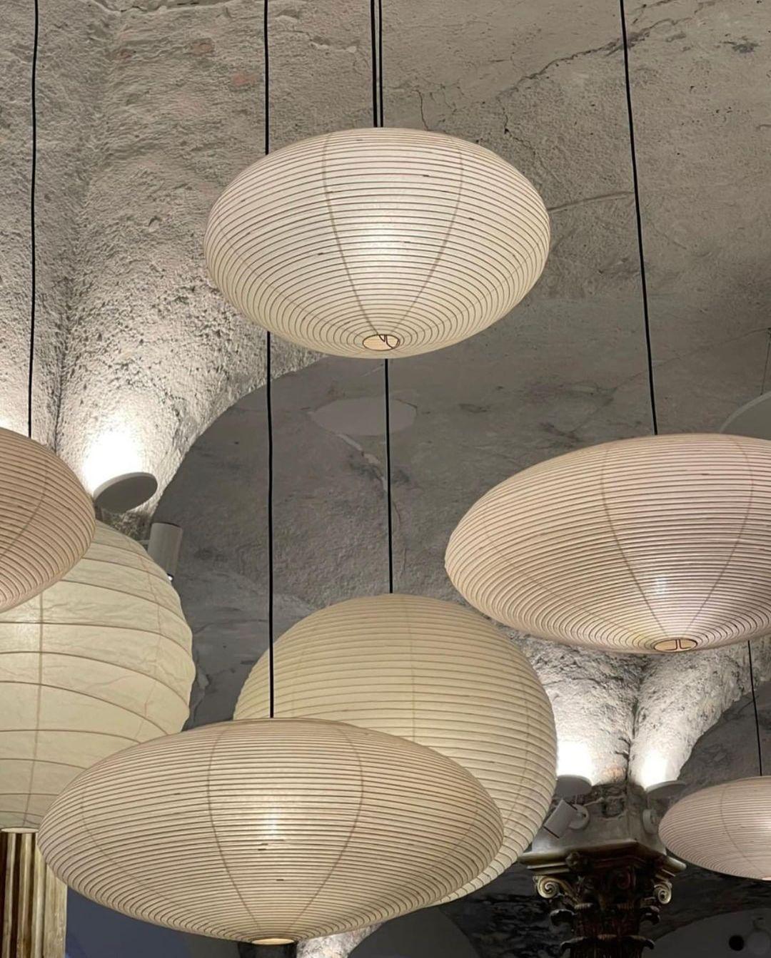Kitchen Island Pendant Lighting Fixtures, Tomo Washi Paper Pendant, Handcrafted Shade, 3 Sizes