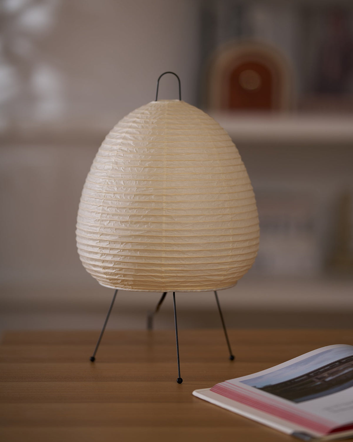 Kotori Rice Paper Lantern Table Lamp, Handmade Washi Shade, Plug-In, 8 Sizes