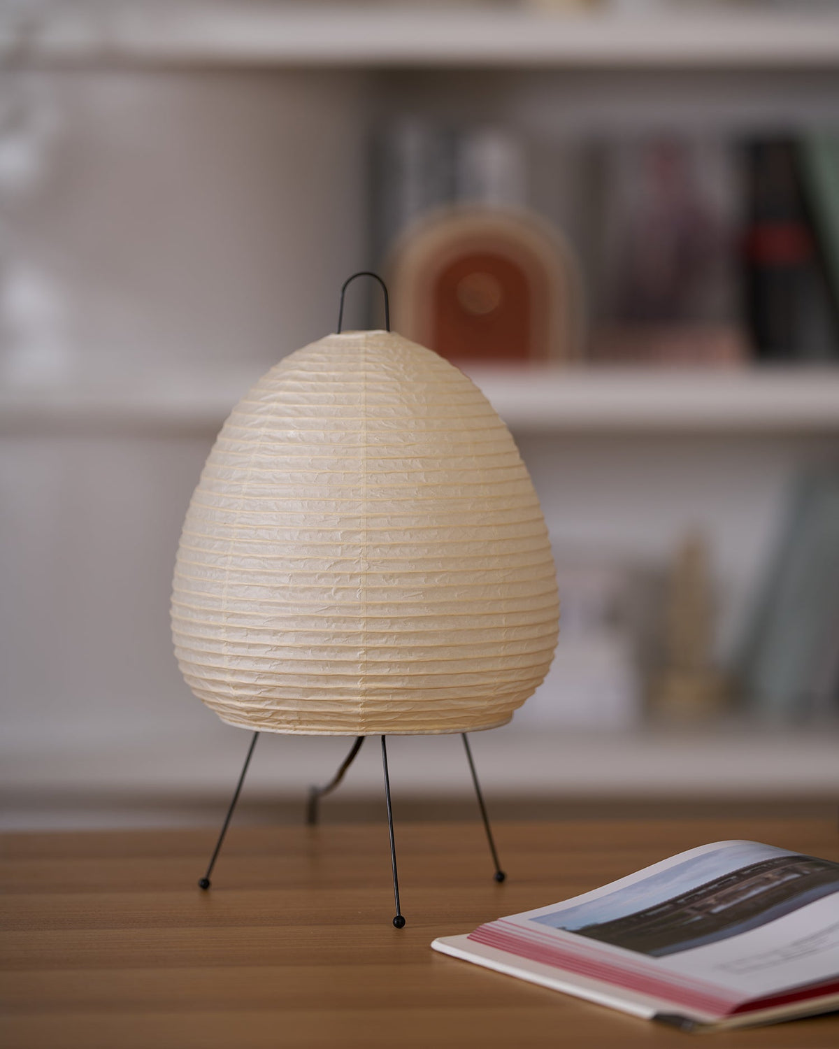 Kotori Rice Paper Lantern Table Lamp, Handmade Washi Shade, Plug-In, 8 Sizes