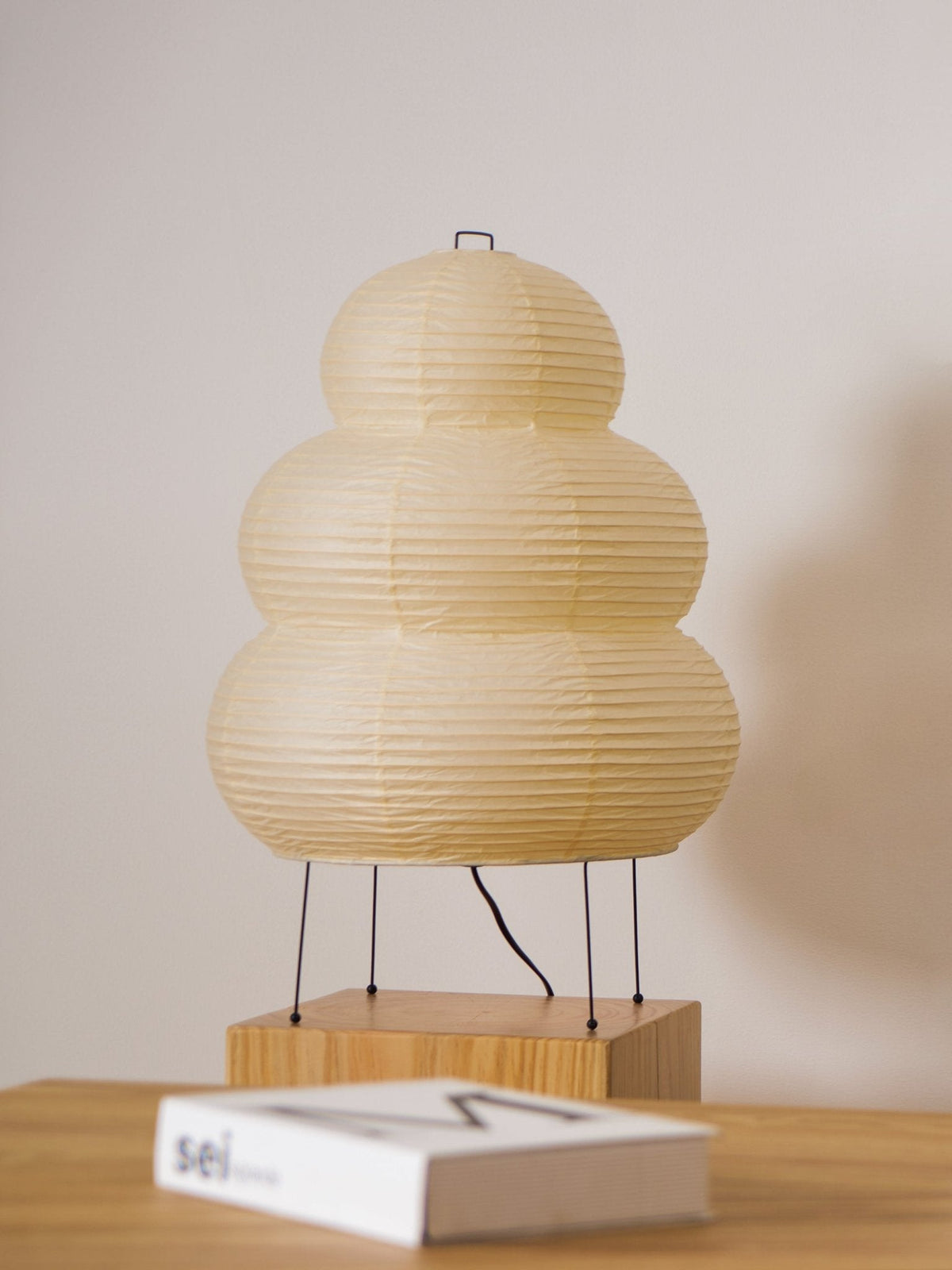 Kotori Rice Paper Lantern Table Lamp, Handmade Washi Shade, Plug-In, 8 Sizes