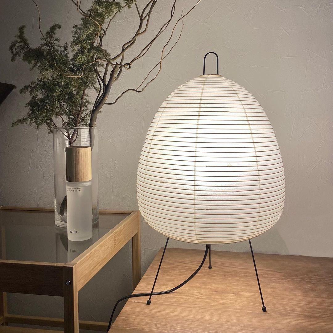 Kotori Rice Paper Lantern Table Lamp, Handmade Washi Shade, Plug-In, 8 Sizes
