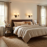 Tavira Wall Sconces, Alabaster Double Arm Sconce Wall Light, Swan Arm, Brass, Nickel or Black