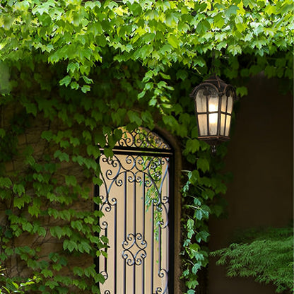 Julian Outdoor Lantern Pendant Light, Rustic Roman Design, Waterproof