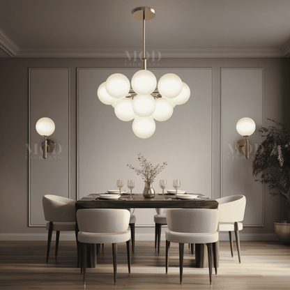 Solenne Pendant, 13 Lights size, studio shot on white background