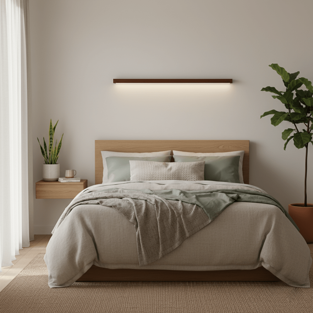 Soren Wood Wall Sconce Light, Linear Wood Wall Light, 3000K LED, Wall or Ceiling Mount