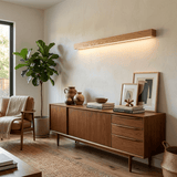 Soren Wood Wall Sconce Light, Linear Wood Wall Light, 3000K LED, Wall or Ceiling Mount