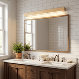 Soren Wood Wall Sconce Light, Linear Wood Wall Light, 3000K LED, Wall or Ceiling Mount