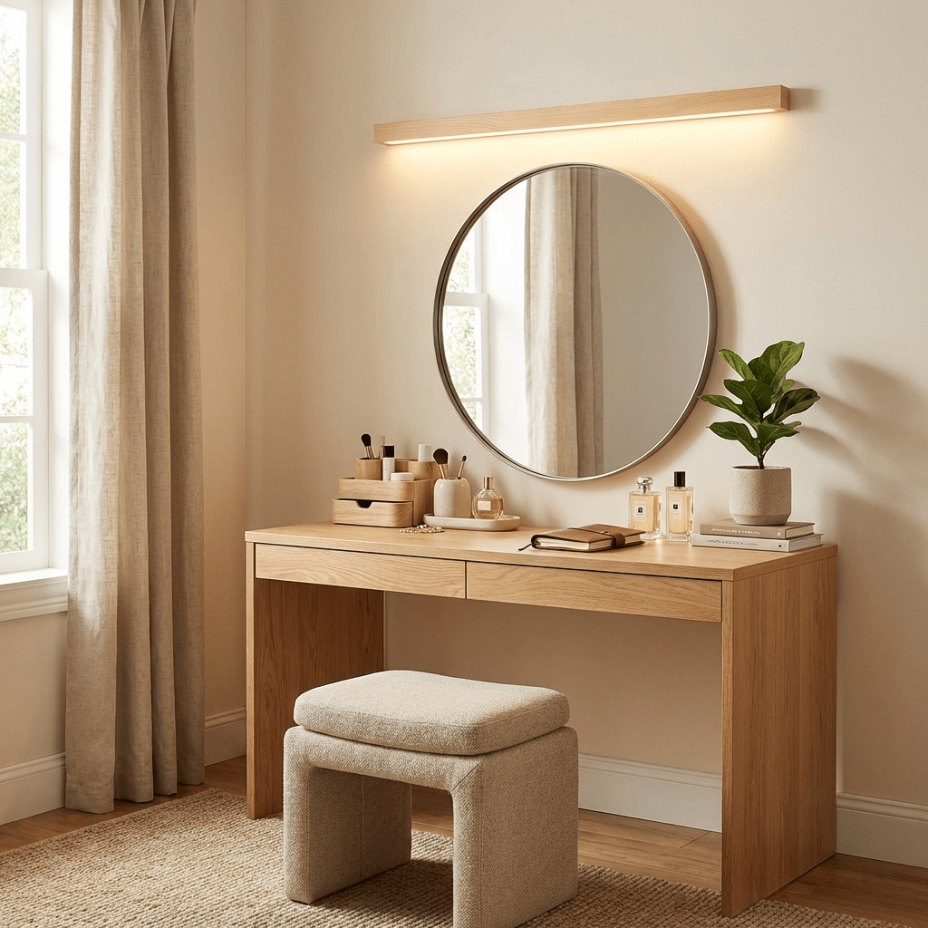 Soren Wood Wall Sconce Light, Linear Wood Wall Light, 3000K LED, Wall or Ceiling Mount