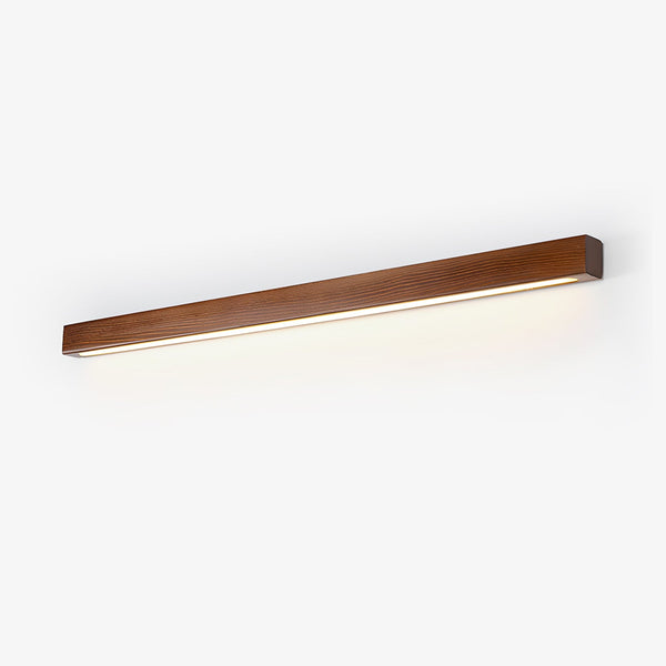 Birk Linear Wood Wall Sconce, Dual-Mount Design, Dimmable Warm LED