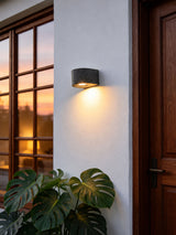 Arvessa Outdoor Exterior Wall Lights, Micro-Cement Sconce, 5W LED 3000K, IP54, Covered Porch