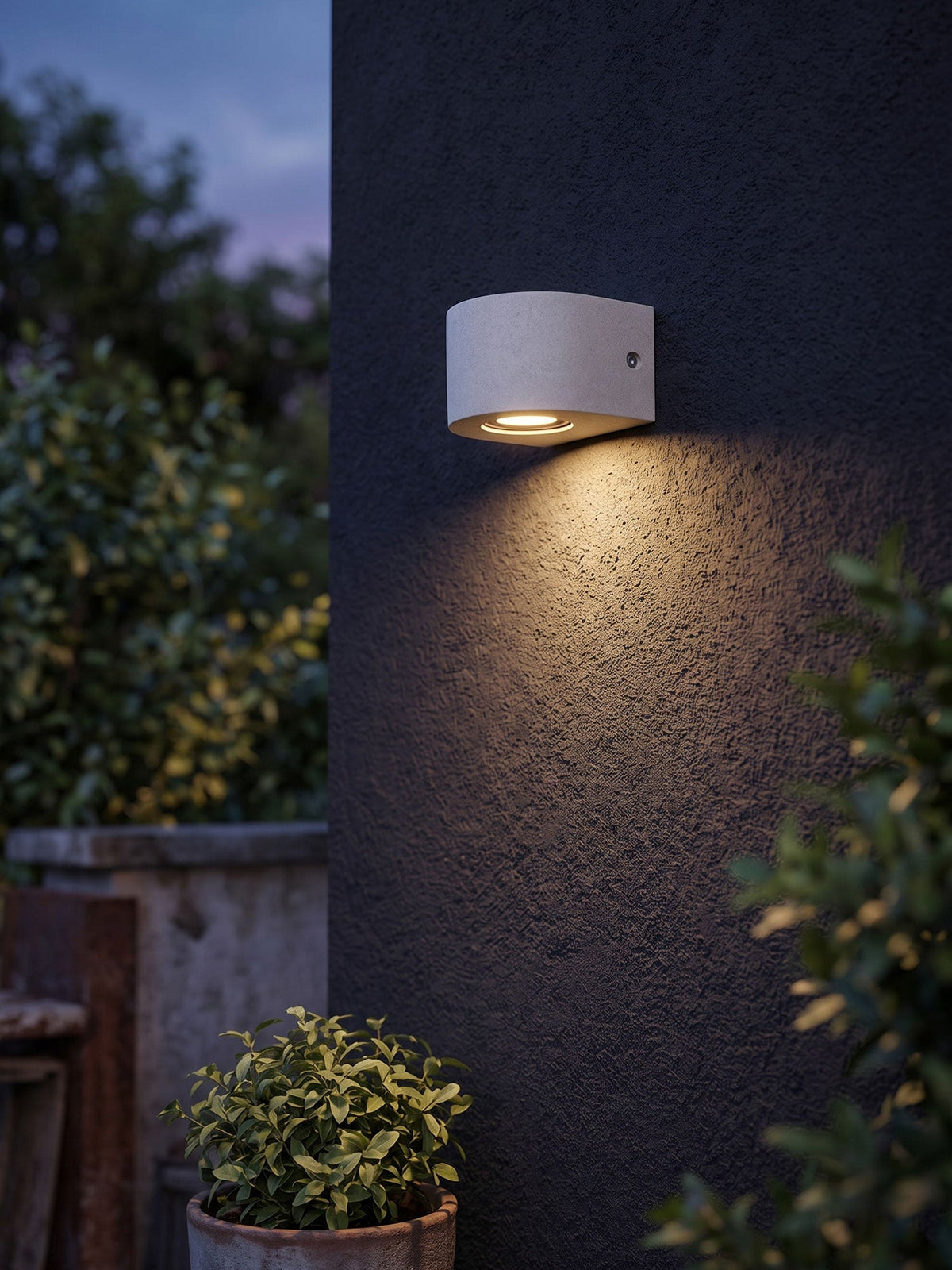 Arvessa Outdoor Exterior Wall Lights, Micro-Cement Sconce, 5W LED 3000K, IP54, Covered Porch