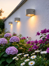 Arvessa Outdoor Exterior Wall Lights, Micro-Cement Sconce, 5W LED 3000K, IP54, Covered Porch
