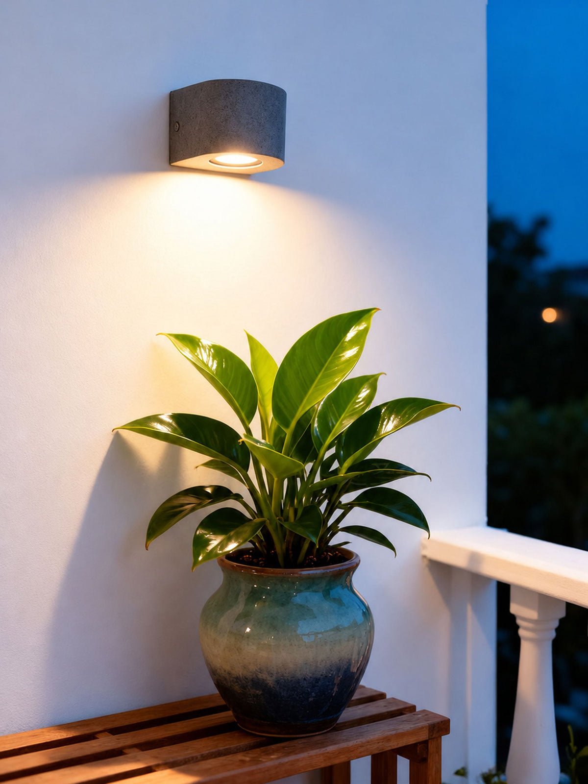 Arvessa Outdoor Exterior Wall Lights, Micro-Cement Sconce, 5W LED 3000K, IP54, Covered Porch
