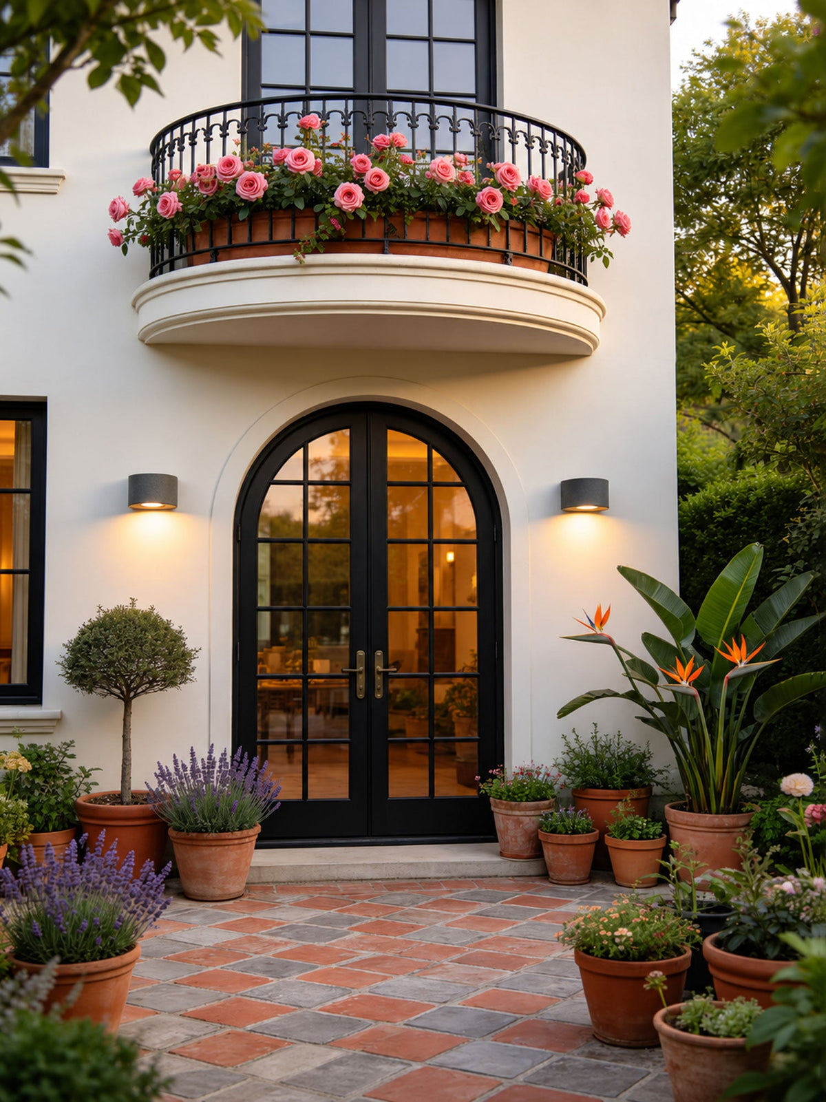 Arvessa Outdoor Exterior Wall Lights, Micro-Cement Sconce, 5W LED 3000K, IP54, Covered Porch