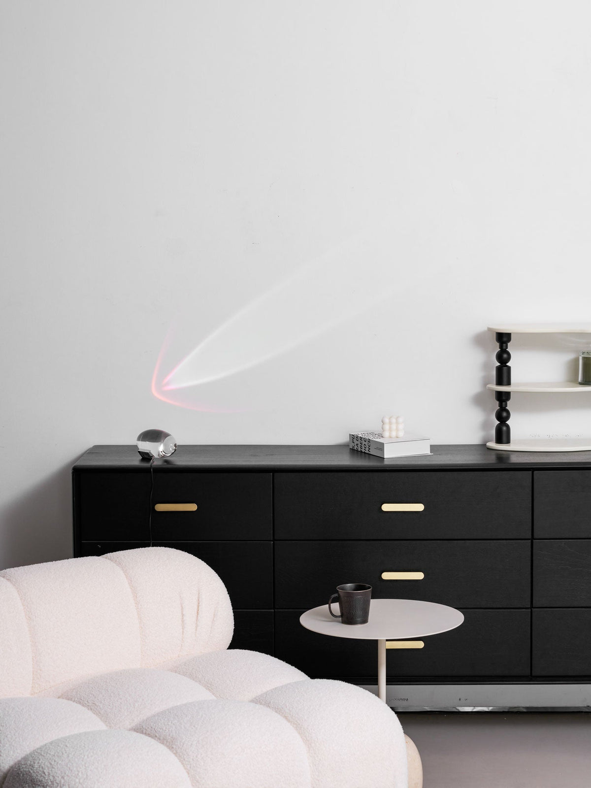 Soren Lamps for Table, Modern Crystal Table Lamp, Plug-In COB LED, Three Light Colors