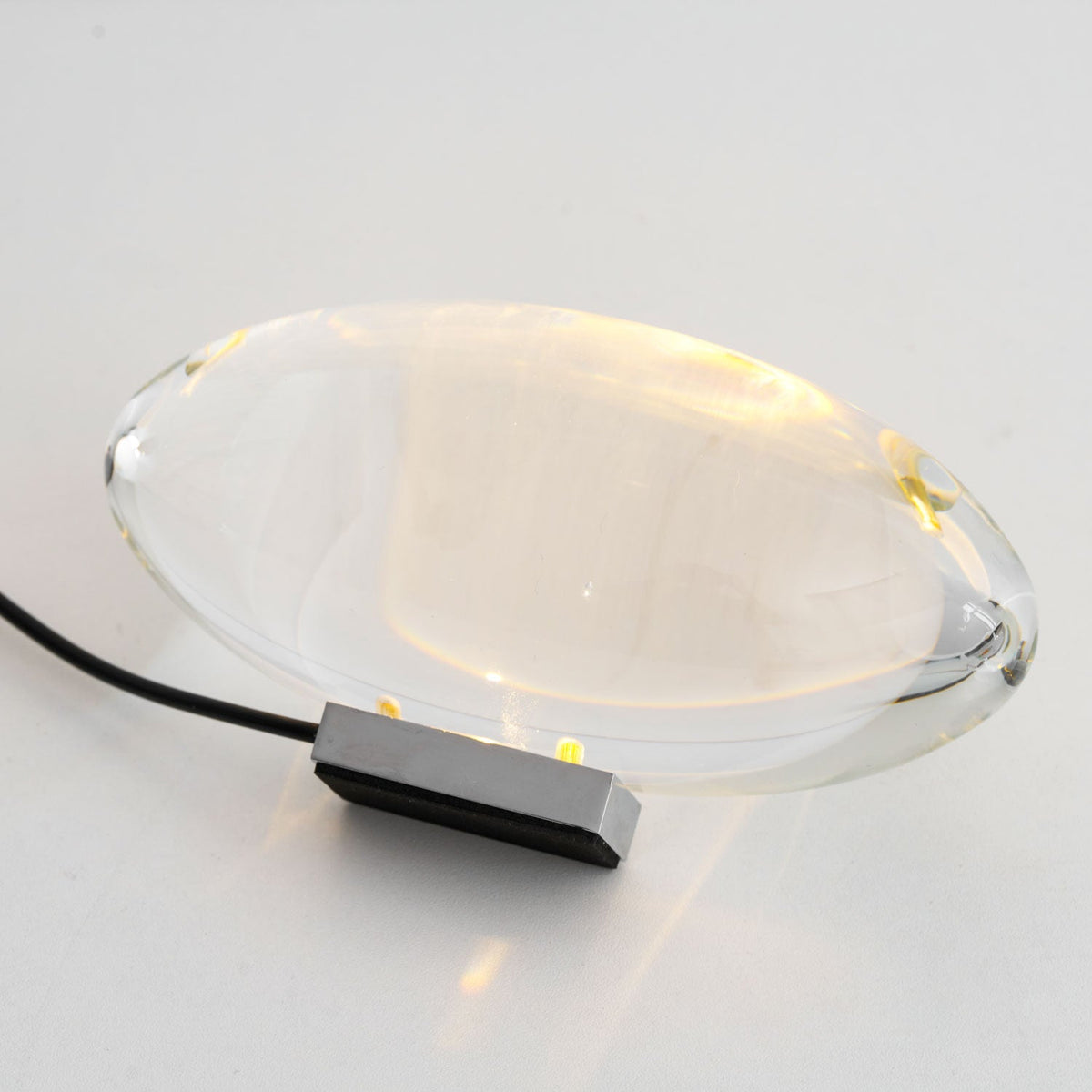 Soren Lamps for Table, Modern Crystal Table Lamp, Plug-In COB LED, Three Light Colors