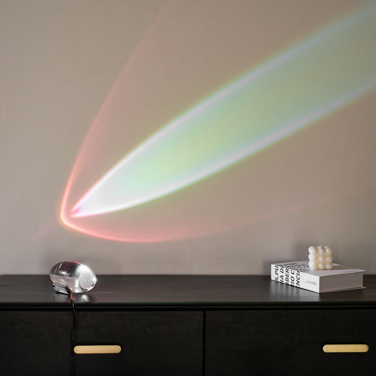Soren Lamps for Table, Modern Crystal Table Lamp, Plug-In COB LED, Three Light Colors
