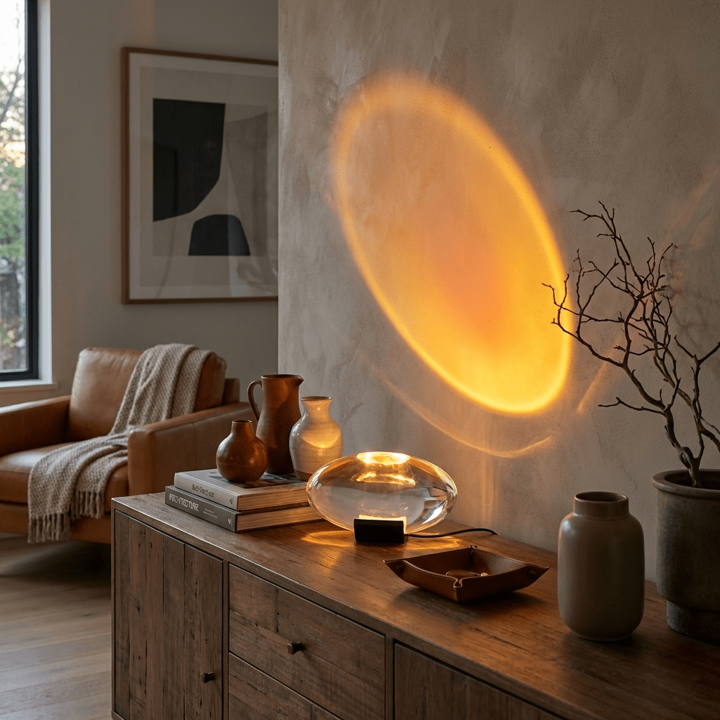 Soren Lamps for Table, Modern Crystal Table Lamp, Plug-In COB LED, Three Light Colors