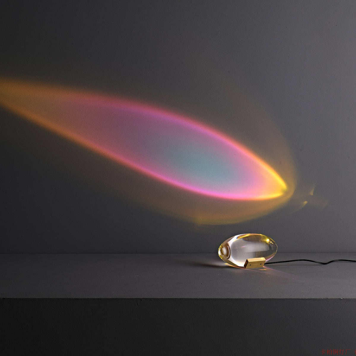 Soren Lamps for Table, Modern Crystal Table Lamp, Plug-In COB LED, Three Light Colors