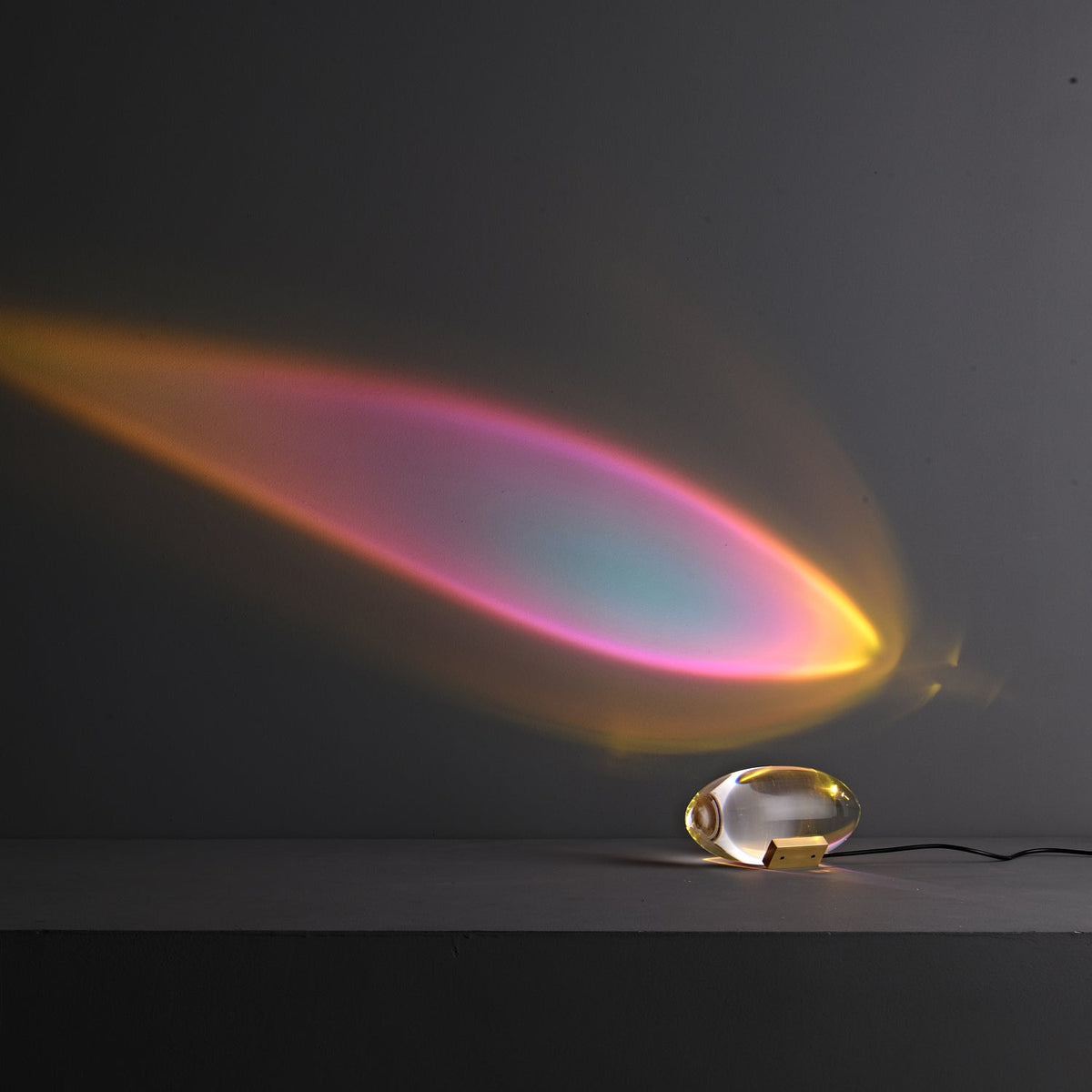 Soren Lamps for Table, Modern Crystal Table Lamp, Plug-In COB LED, Three Light Colors
