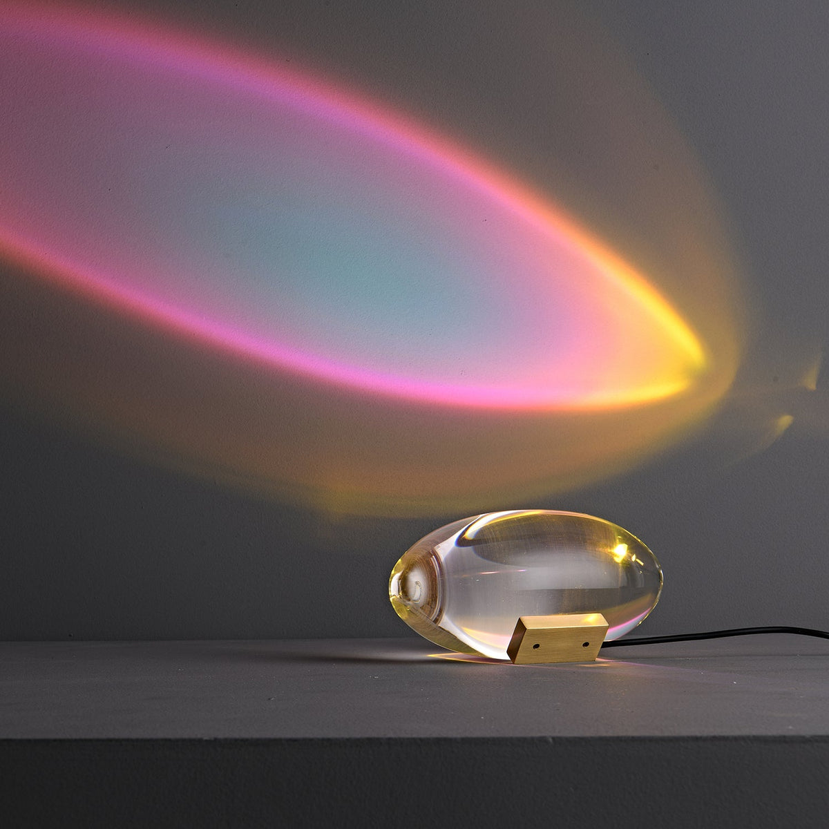 Soren Lamps for Table, Modern Crystal Table Lamp, Plug-In COB LED, Three Light Colors