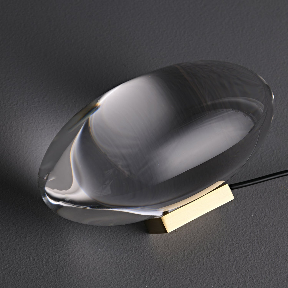 Soren Lamps for Table, Modern Crystal Table Lamp, Plug-In COB LED, Three Light Colors