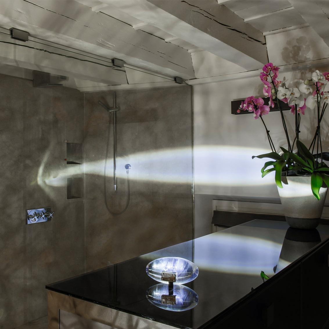 Soren Lamps for Table, Modern Crystal Table Lamp, Plug-In COB LED, Three Light Colors
