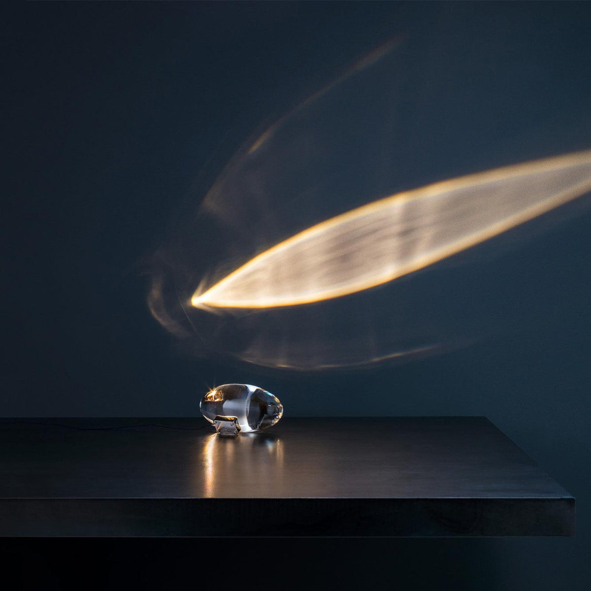 Soren Lamps for Table, Modern Crystal Table Lamp, Plug-In COB LED, Three Light Colors