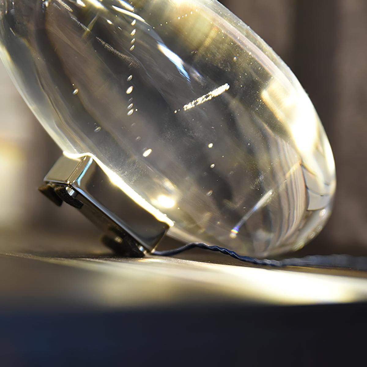Soren Lamps for Table, Modern Crystal Table Lamp, Plug-In COB LED, Three Light Colors