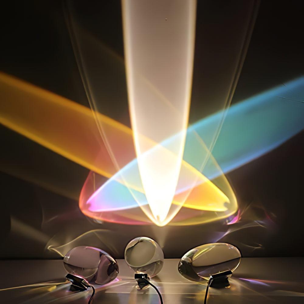 Soren Lamps for Table, Modern Crystal Table Lamp, Plug-In COB LED, Three Light Colors