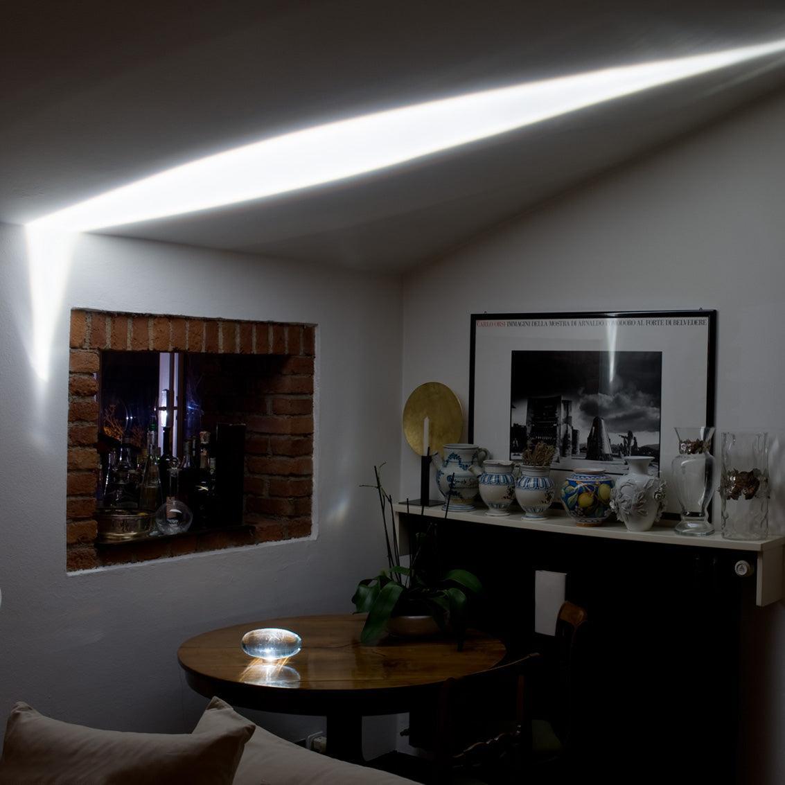 Soren Lamps for Table, Modern Crystal Table Lamp, Plug-In COB LED, Three Light Colors