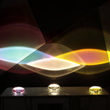 Soren Lamps for Table, Modern Crystal Table Lamp, Plug-In COB LED, Three Light Colors