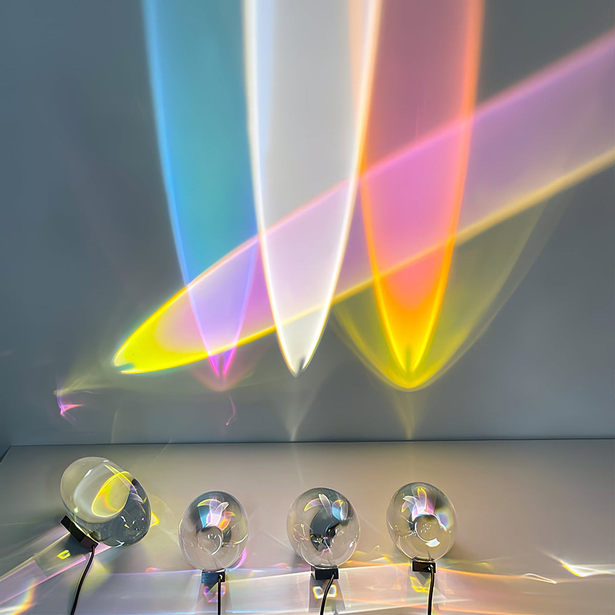 Soren Lamps for Table, Modern Crystal Table Lamp, Plug-In COB LED, Three Light Colors